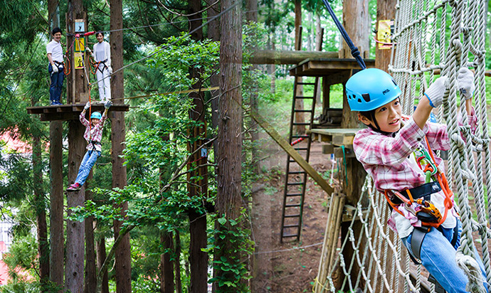 長野にはアスレチックが沢山！0円施設から本格派までご案内